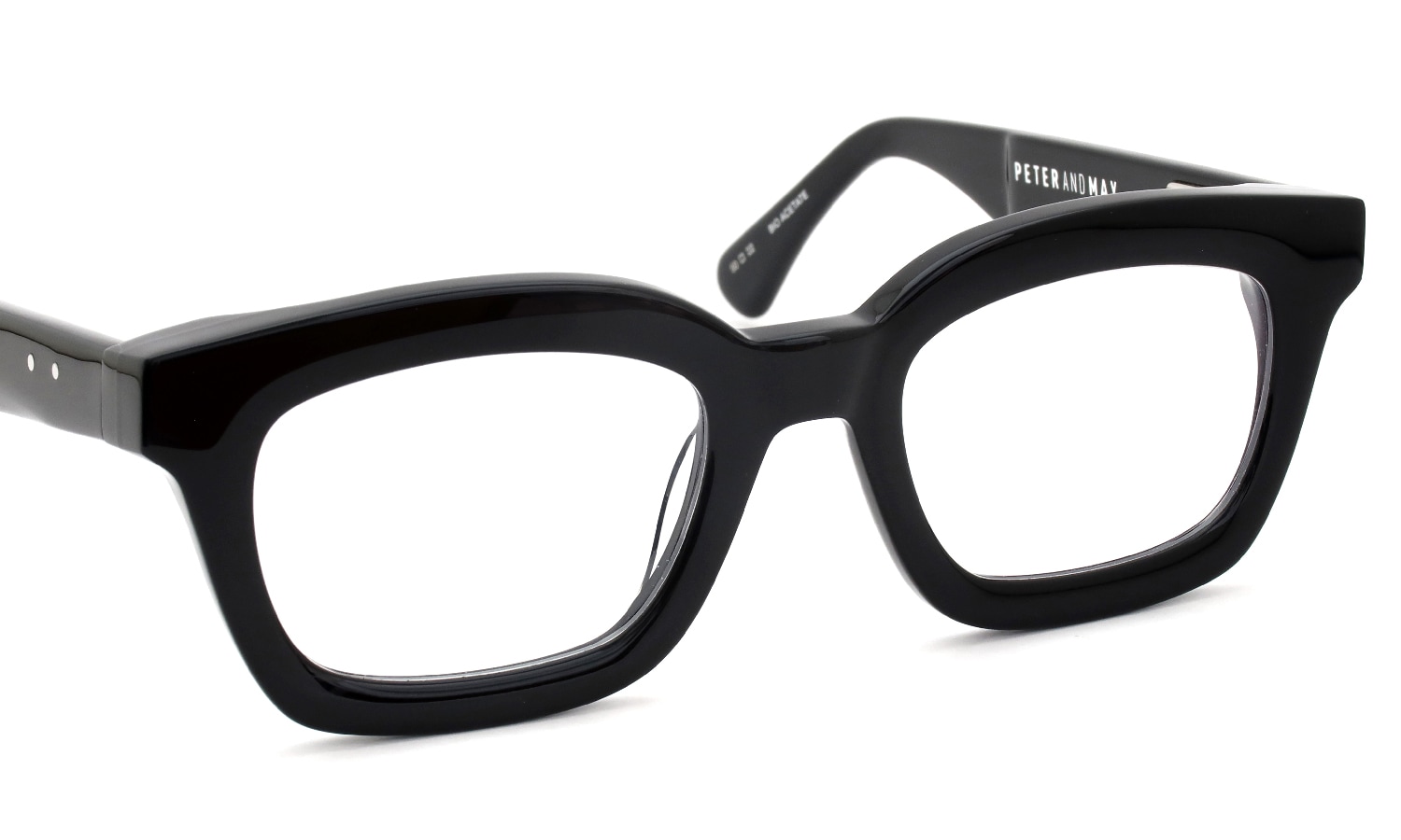 PETER AND MAY ピーターアンドメイ メガネ通販 VELVETEEN col.BLACK