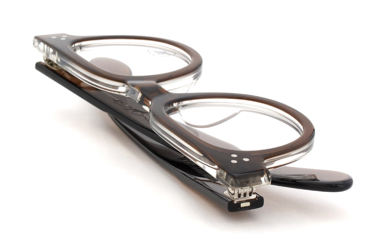 JULIUS TART OPTICAL メガネ通販 FDR-46-24 BROWN CRYSTAL II