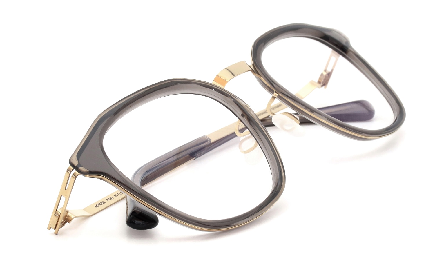 MYKITA メガネ通販 PAVI COL.653 A83-Champagne Gold/Clear Ash
