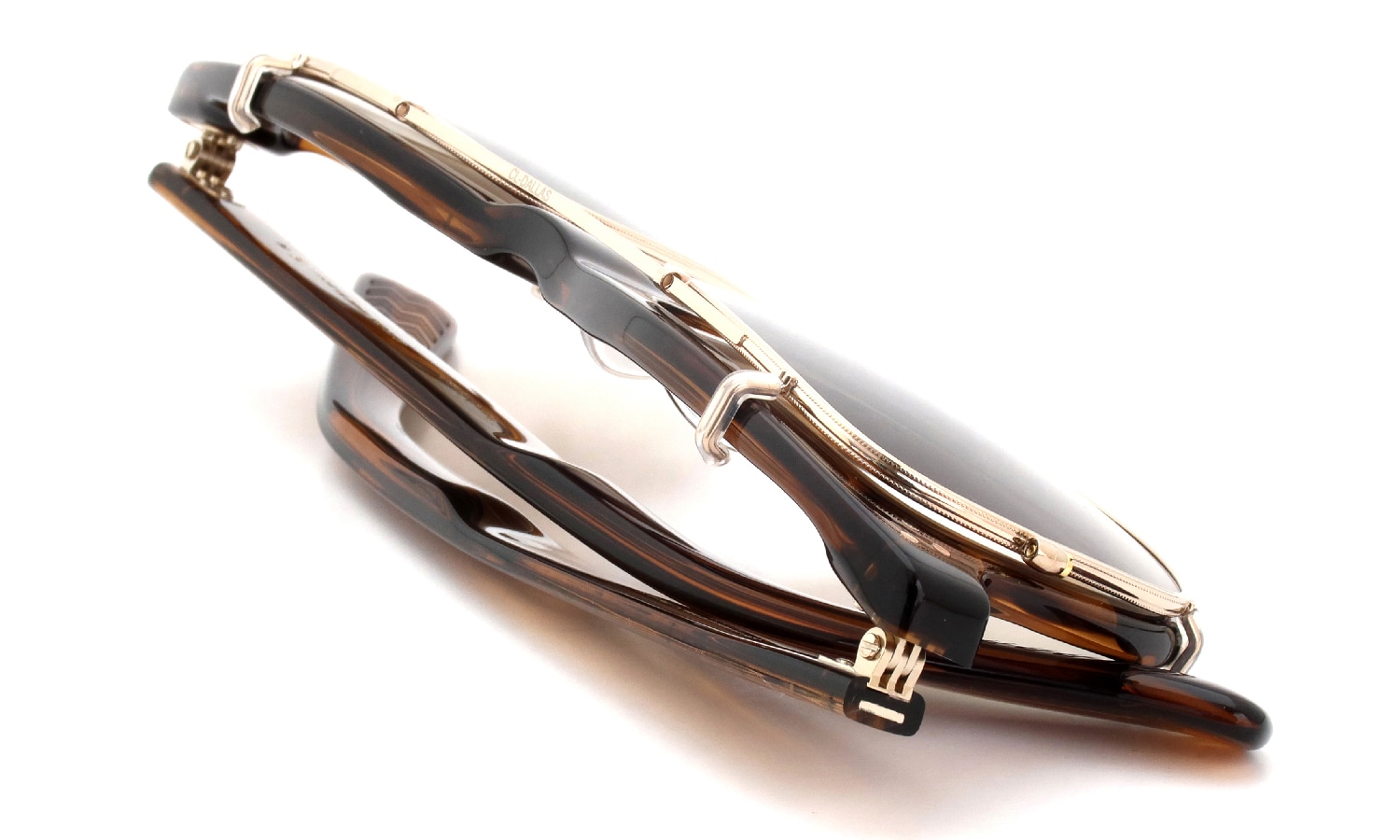 YELLOWS PLUS メガネ+純正クリップオンサングラス通販 DALLAS C571 hojicha /gold