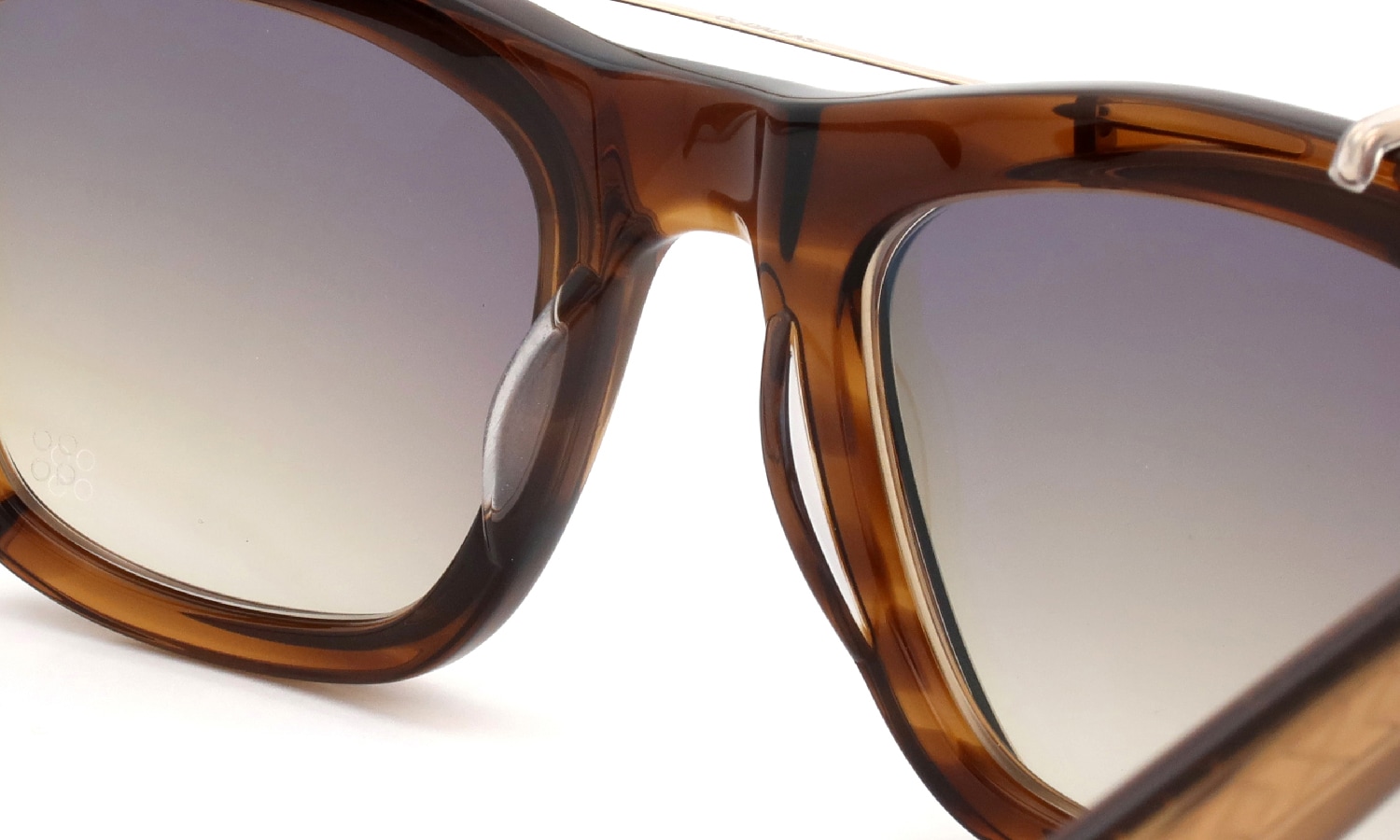 YELLOWS PLUS メガネ+純正クリップオンサングラス通販 DALLAS C571 hojicha /gold