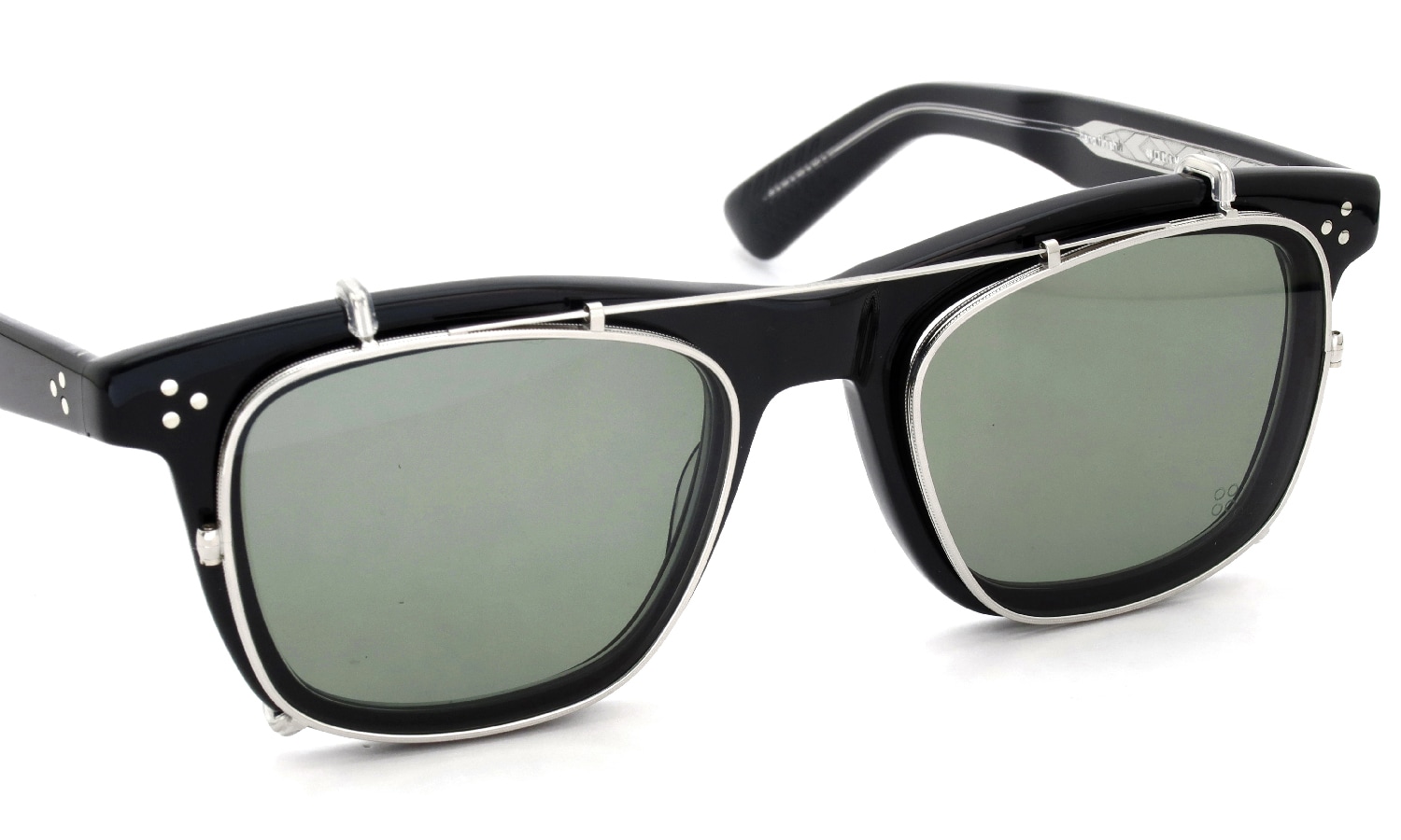 YELLOWS PLUS メガネ+クリップオンサングラス通販 DALLAS C1 black /silver 