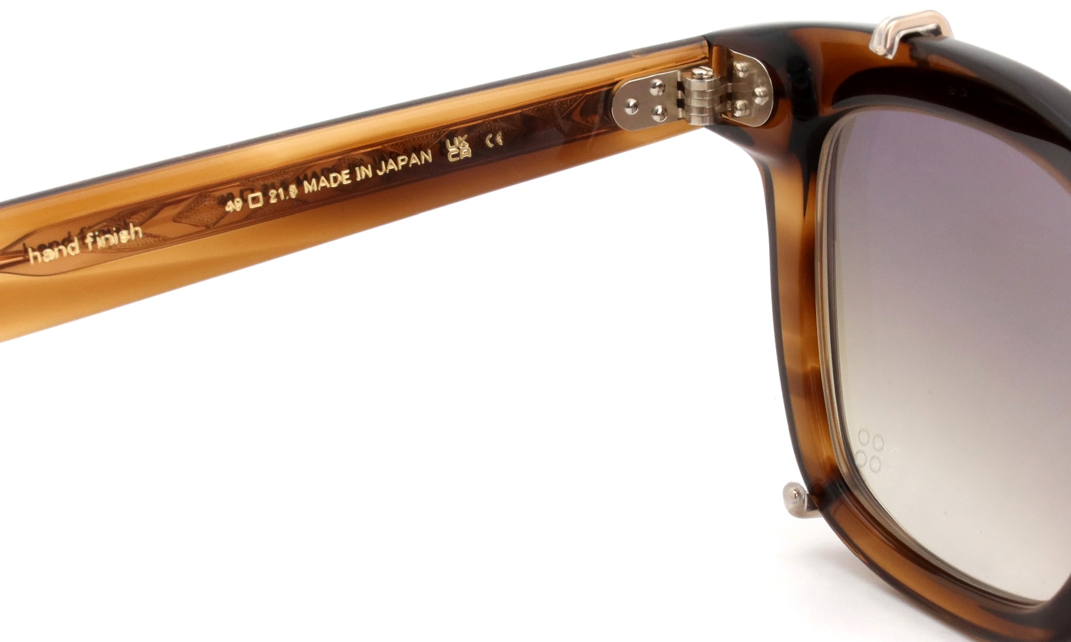 YELLOWS PLUS メガネ+純正クリップオンサングラス通販 DALLAS C571 hojicha /gold