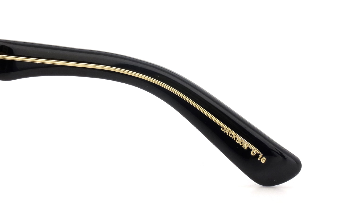 YELLOWS PLUS for ポンメガネ 跳ね上げ式メガネ通販 JACKSON BLACK/24KG