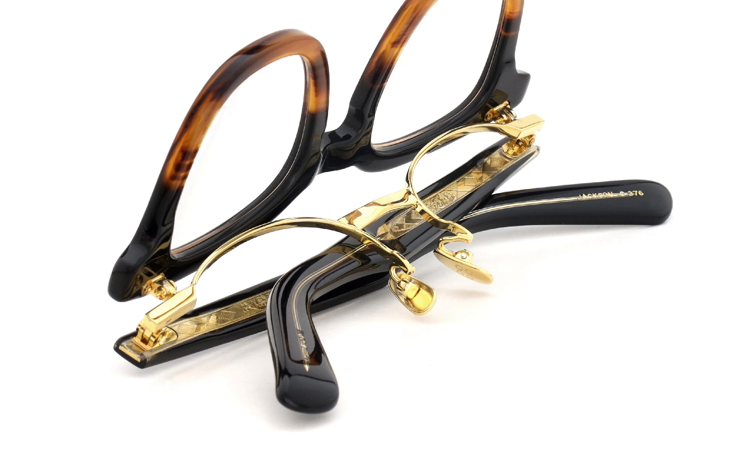 YELLOWS PLUS for ポンメガネ 跳ね上げ単式メガネ JACKSON havana two-tone / 24kg