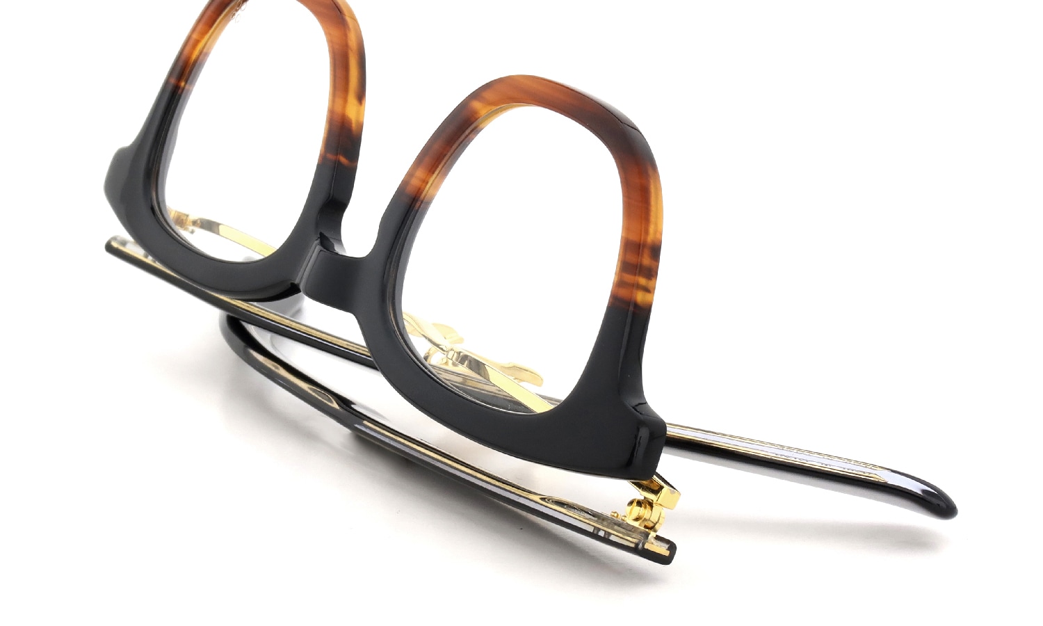 YELLOWS PLUS for ポンメガネ 跳ね上げ単式メガネ JACKSON havana two-tone / 24kg