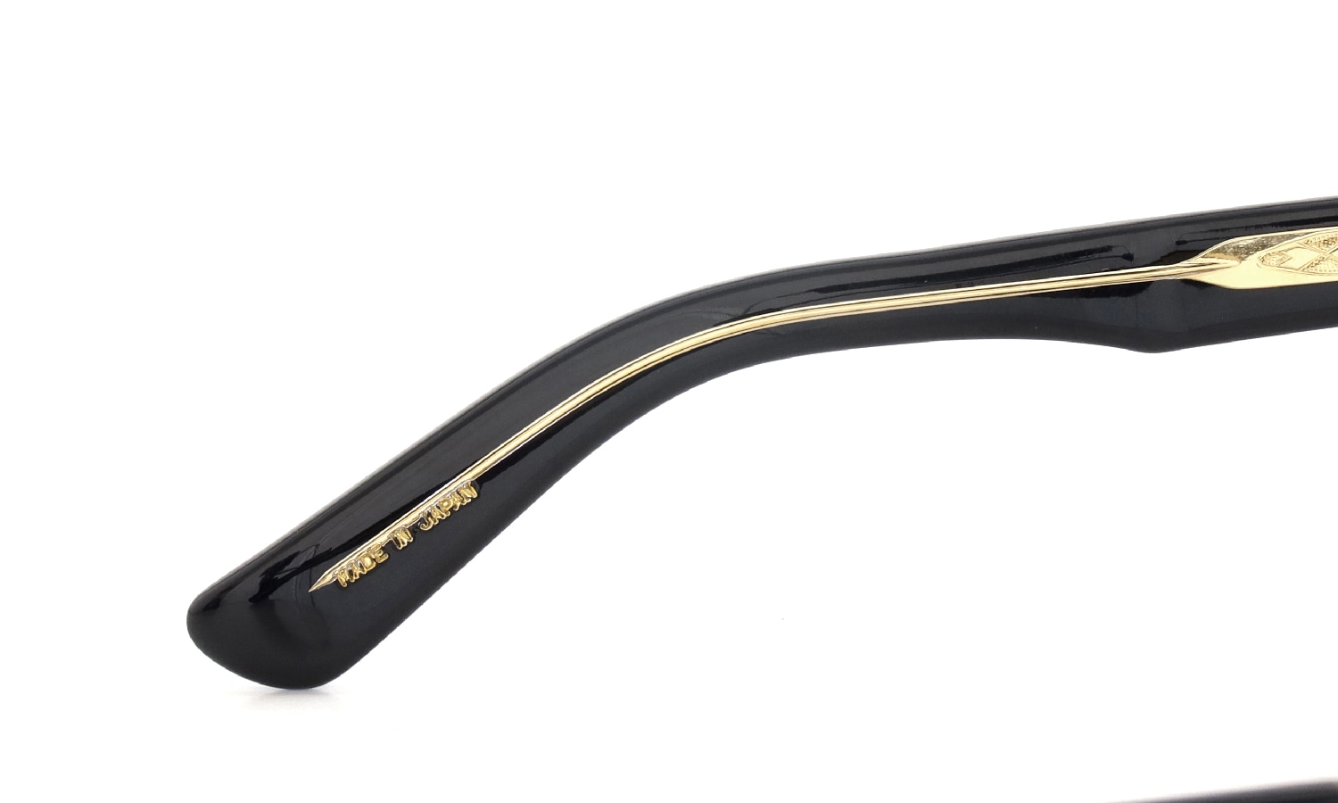 YELLOWS PLUS for ポンメガネ 跳ね上げ式メガネ通販 JACKSON BLACK/24KG