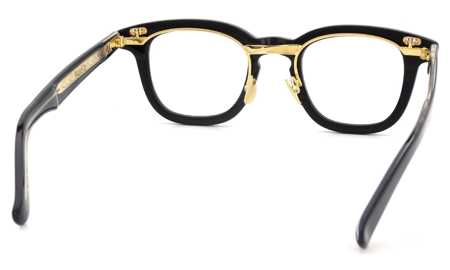 YELLOWS PLUS for ポンメガネ 跳ね上げ式メガネ通販 JACKSON BLACK/24KG