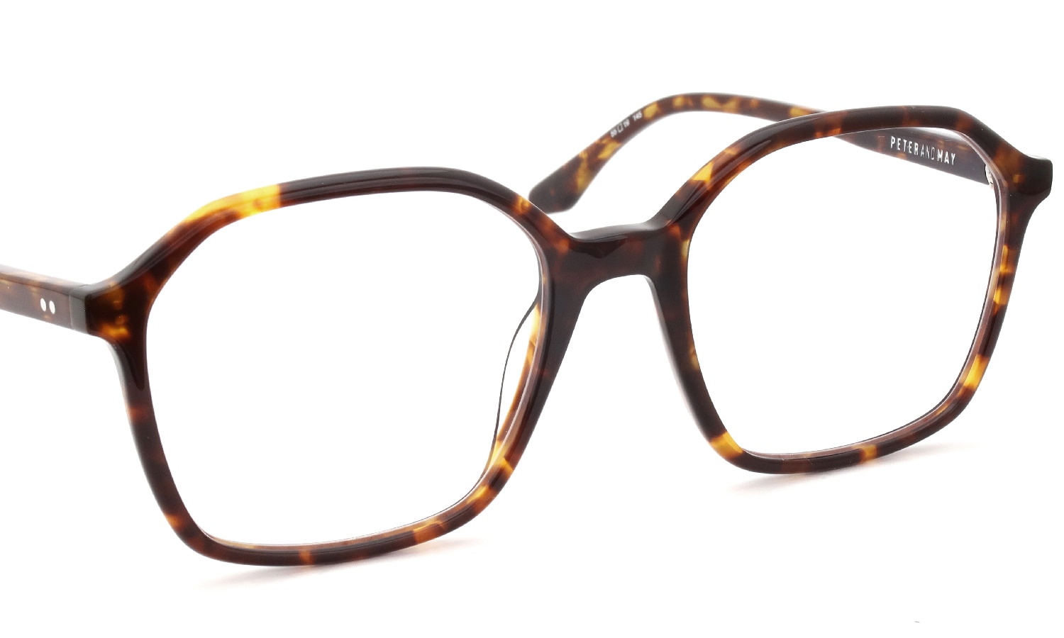 PETER AND MAY ピーターアンドメイ 多角形メガネ通販 ALMA col.TORTOISE