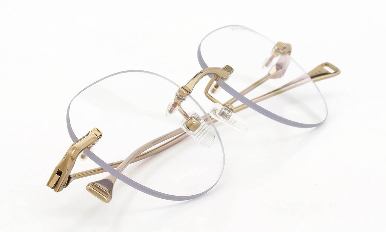 DITA Lancier 縁無しメガネ通販 LSA-121 DLX121-A-01 Gold Sand