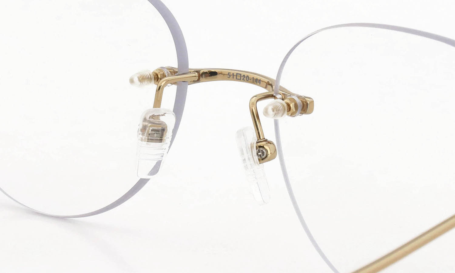 DITA Lancier 縁無しメガネ通販 LSA-121 DLX121-A-01 Gold Sand