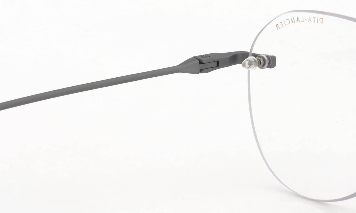 DITA Lancier 縁無しメガネ通販 LSA-121 DLX121-A-04 Gunmetal