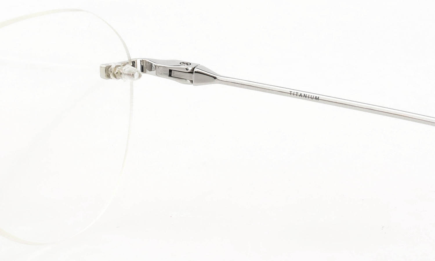 DITA Lancier 縁無しメガネ通販 LSA-121 DLX121-A-05 Shiny Silver