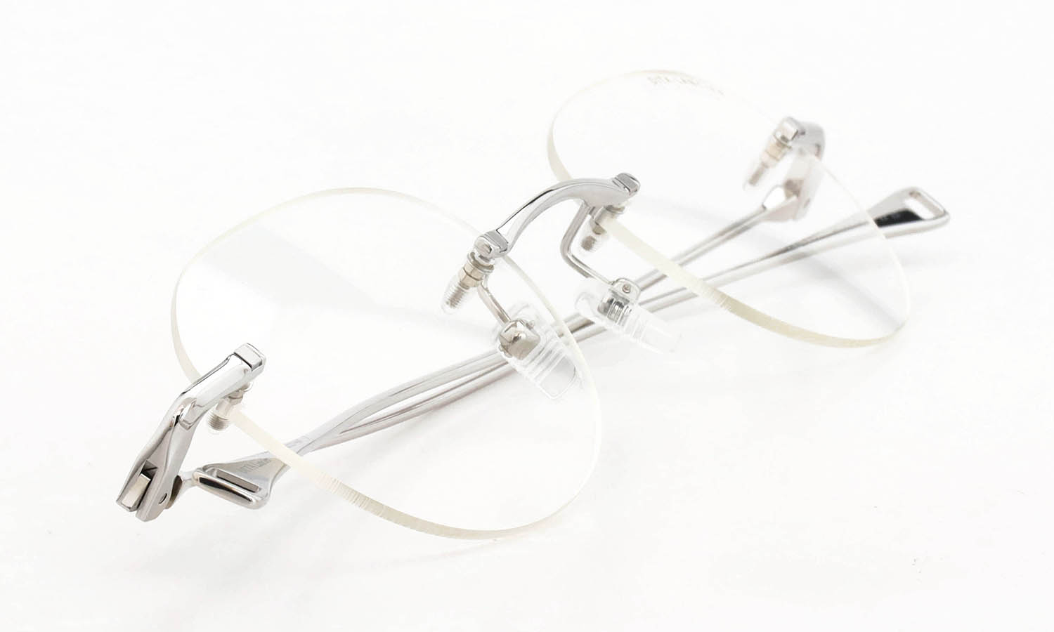DITA Lancier 縁無しメガネ通販 LSA-121 DLX121-A-05 Shiny Silver