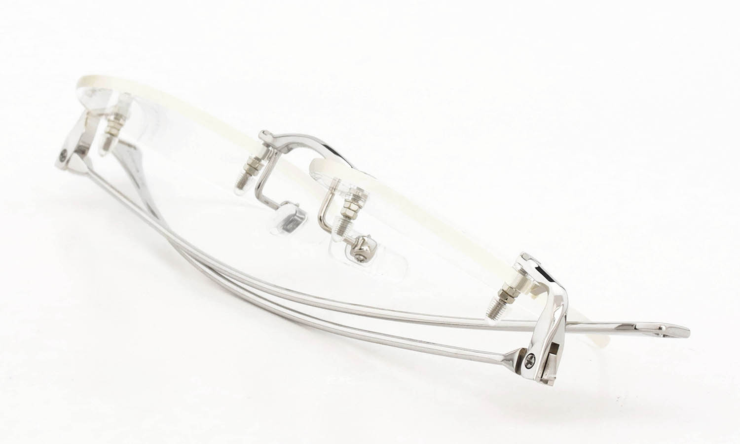DITA Lancier 縁無しメガネ通販 LSA-121 DLX121-A-05 Shiny Silver