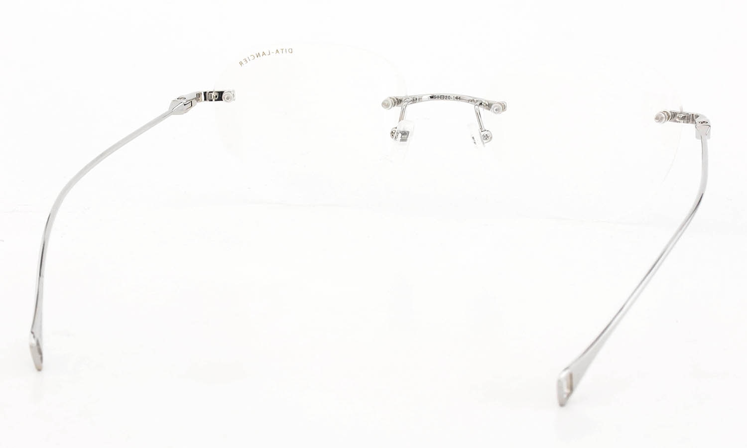 DITA Lancier 縁無しメガネ通販 LSA-121 DLX121-A-05 Shiny Silver