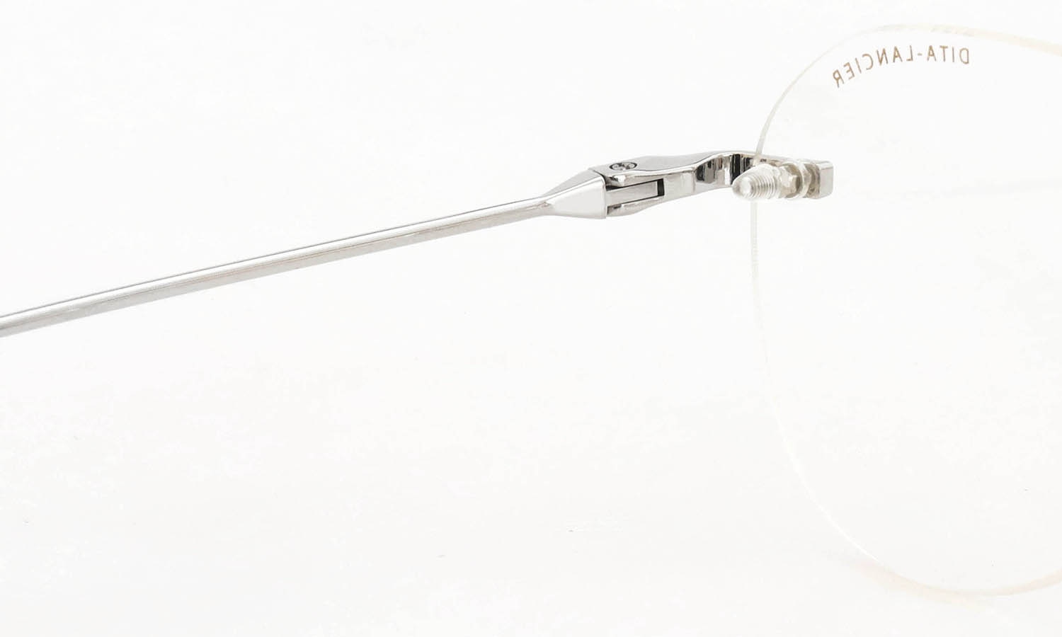 DITA Lancier 縁無しメガネ通販 LSA-121 DLX121-A-05 Shiny Silver