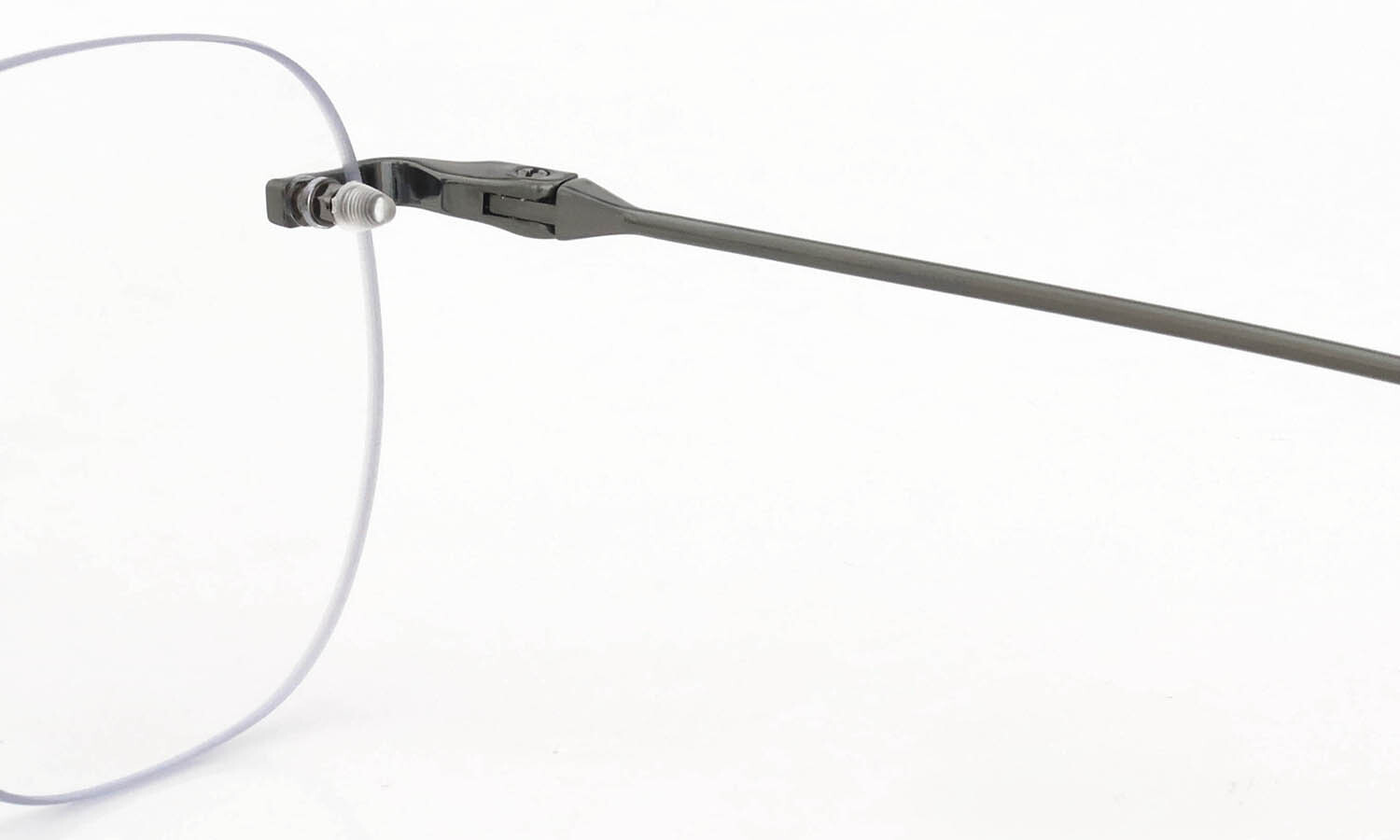 DITA Lancier 縁無しメガネ通販 LSA-130 DLX130-A-02 Brushed Antique Silver