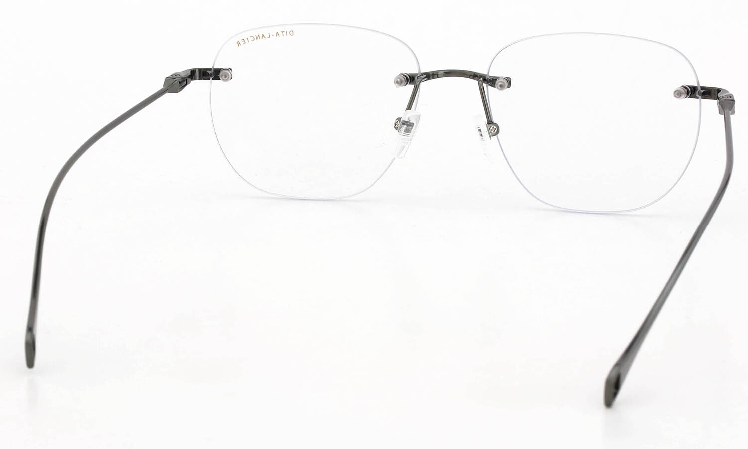 DITA Lancier 縁無しメガネ通販 LSA-130 DLX130-A-02 Brushed Antique Silver