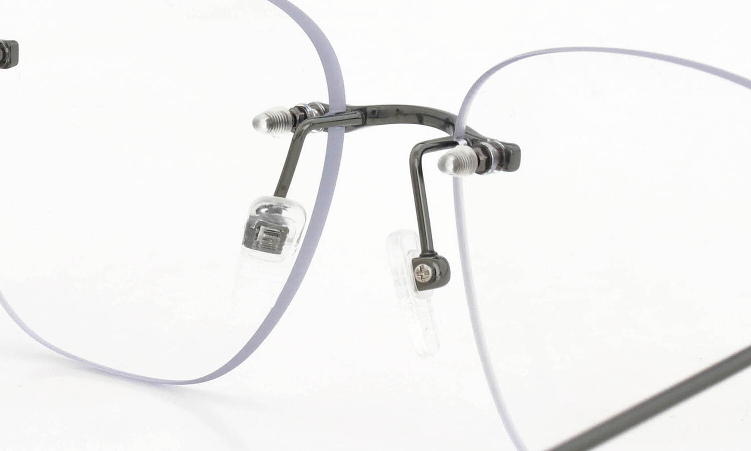 DITA Lancier 縁無しメガネ通販 LSA-130 DLX130-A-02 Brushed Antique Silver