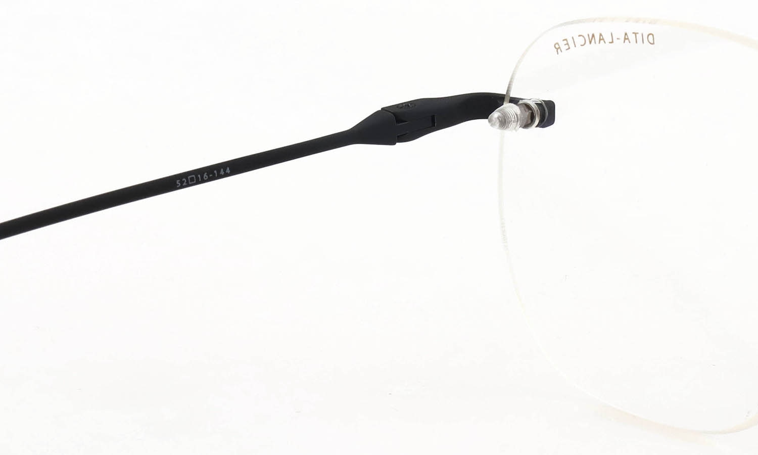 DITA Lancier 縁無しメガネ通販 LSA-130 DLX130-A-03 Matte Black