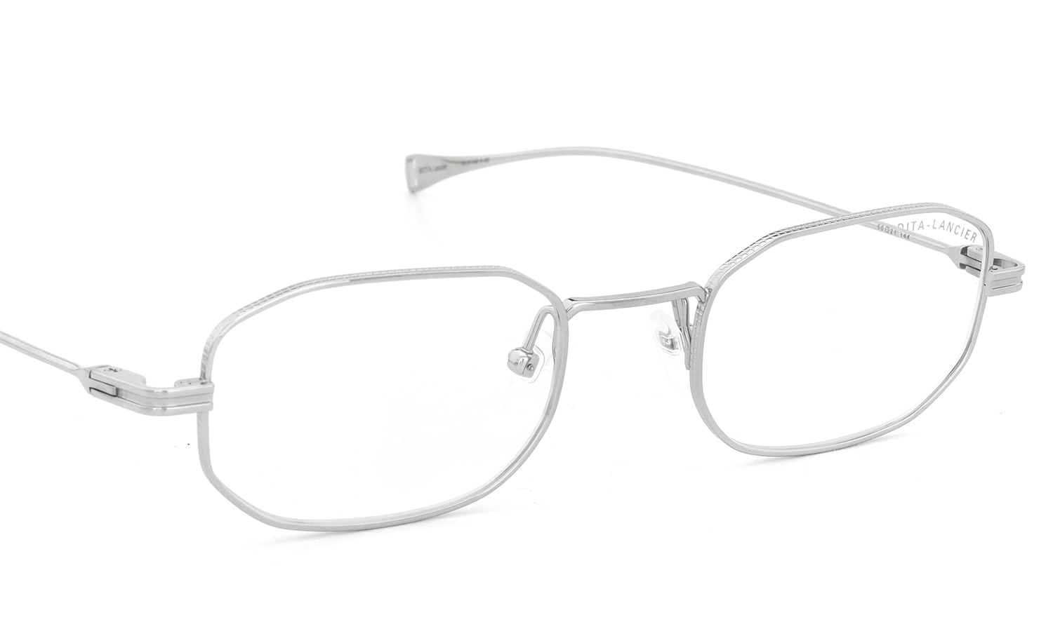 DITA Lancier メガネ LSA-148 DLX148-A-02 Shiny Silver フロント