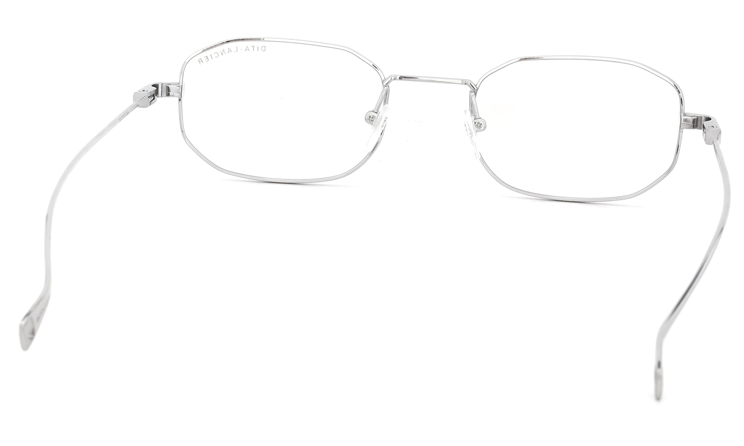 DITA Lancier メガネ LSA-148 DLX148-A-02 Shiny Silver フレーム裏側