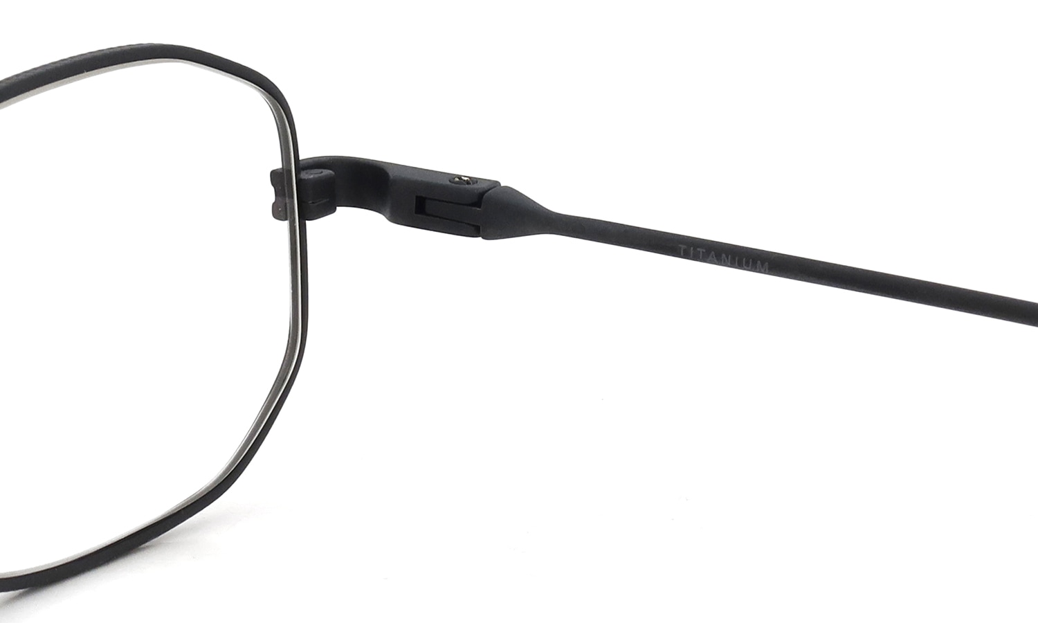 DITA Lancier メガネ LSA-148 DLX148-A-04 Matte Black 右側ヒンジと右テンプルの裏側ディテール