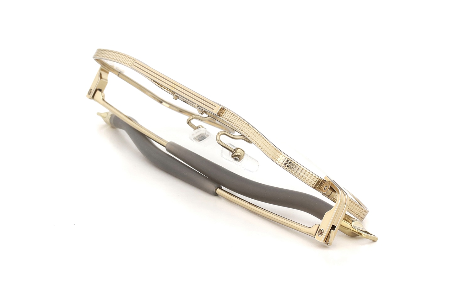 DITA Lancier メガネ LSA-151 DLX151-A-01 Gold Sand 折りたたみ2