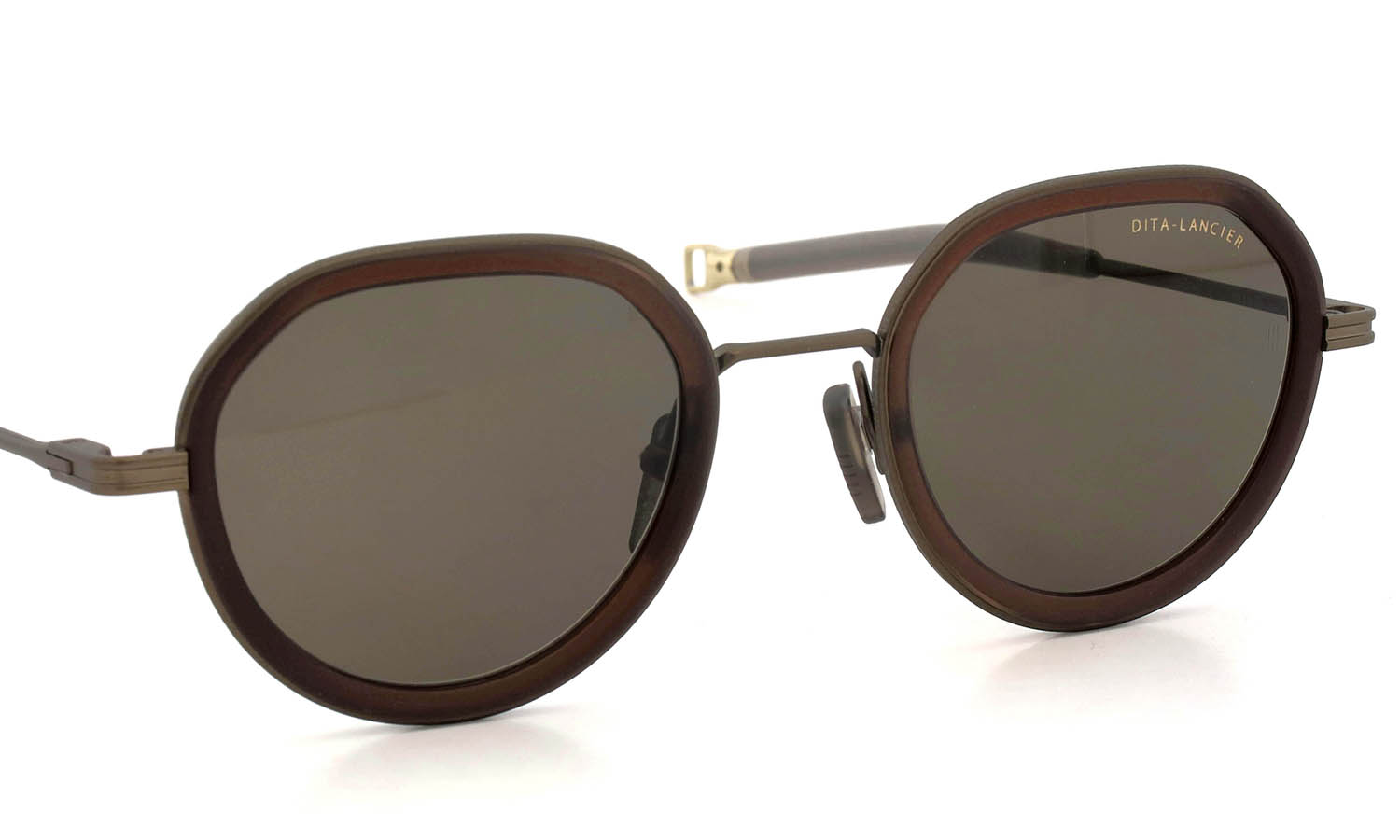 DITA Lancier サングラス通販 LSA-432 DLS432-A-03 Black Sand / Air Lens - Green