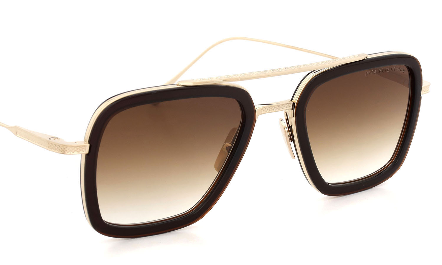 DITA サングラス通販 FLIGHT.006 7806-W ROOT BEER - ANTUQUE WHITE GOLD w