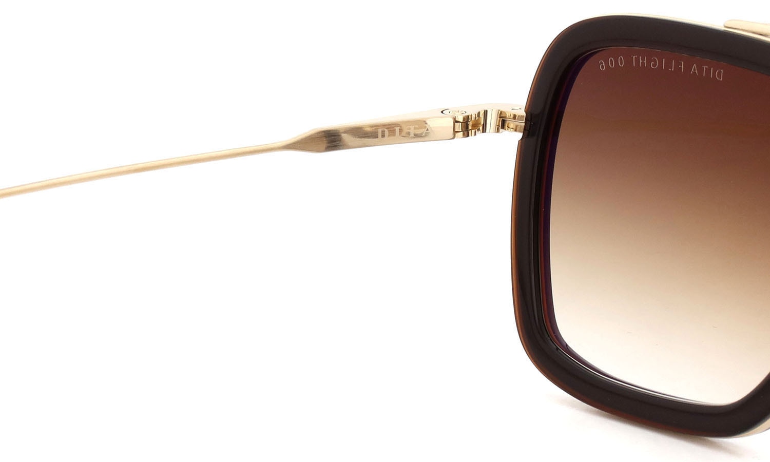 DITA サングラス通販 FLIGHT.006 7806-W ROOT BEER - ANTUQUE WHITE GOLD w