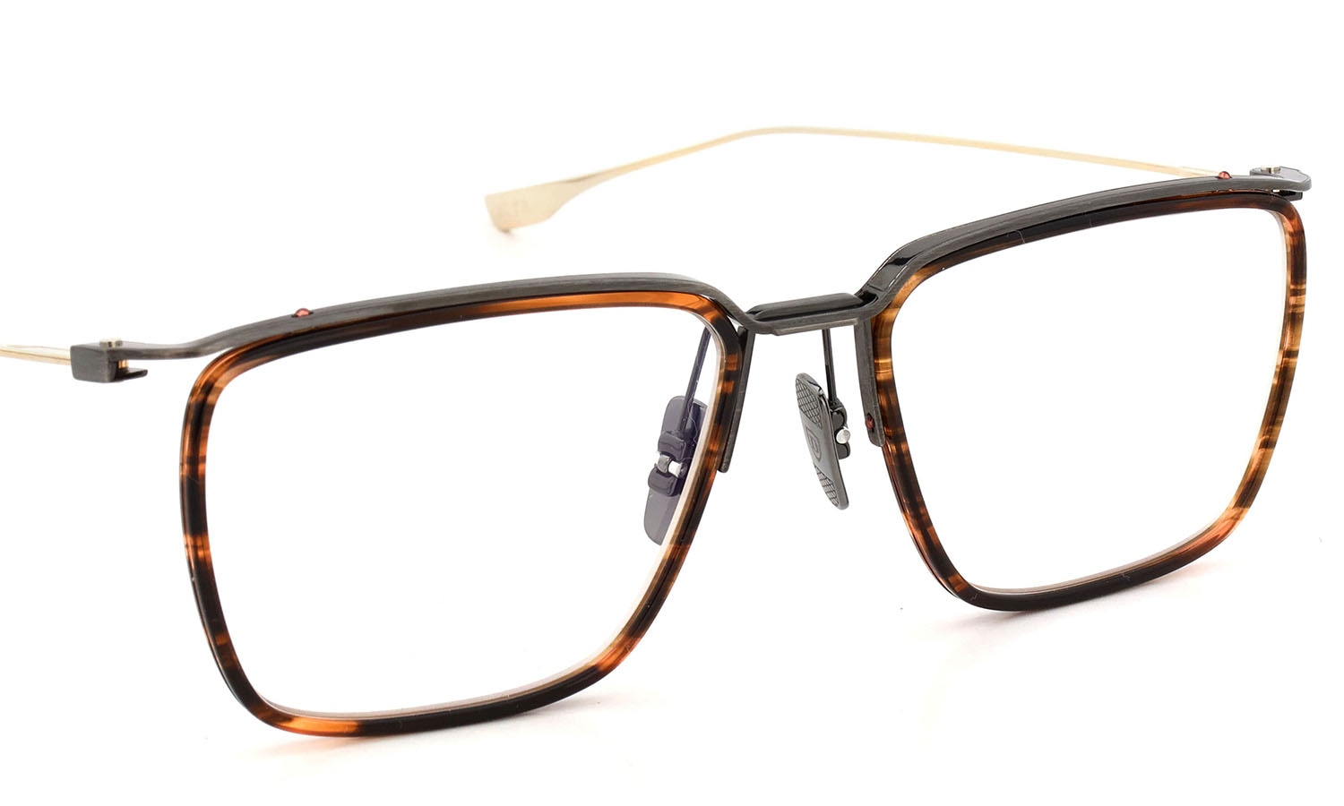 DITA メガネ通販 SCHEMA-ONE DTX106-55-07 Fire Swirl - Antique Dark Gun - White Gold w