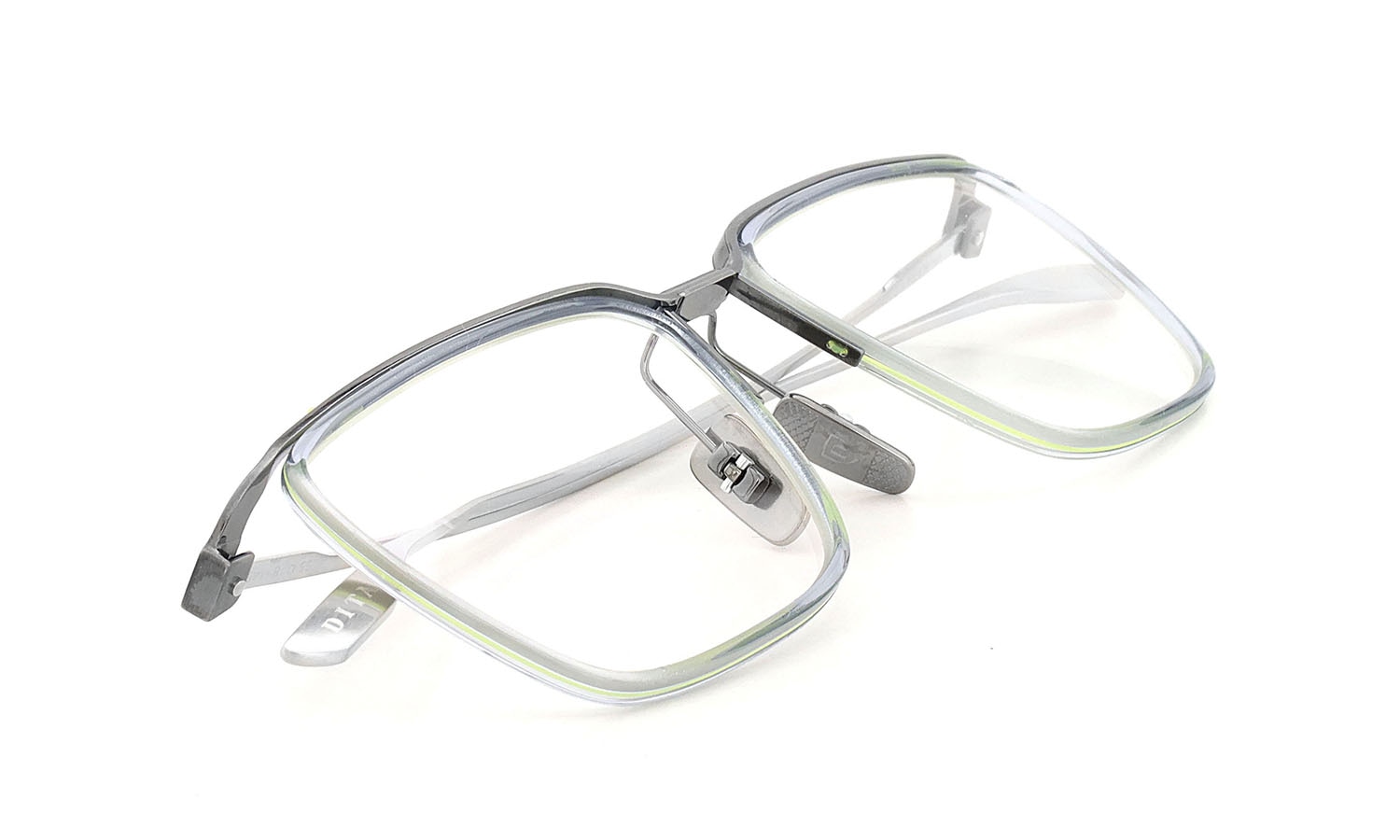 DITA メガネ通販 SCHEMA-ONE DTX106-55-09 Ice Blue - Brushed Antique Silver - Antique Silver w