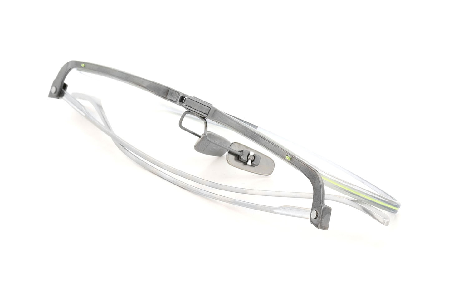 DITA メガネ通販 SCHEMA-ONE DTX106-55-09 Ice Blue - Brushed Antique Silver - Antique Silver w