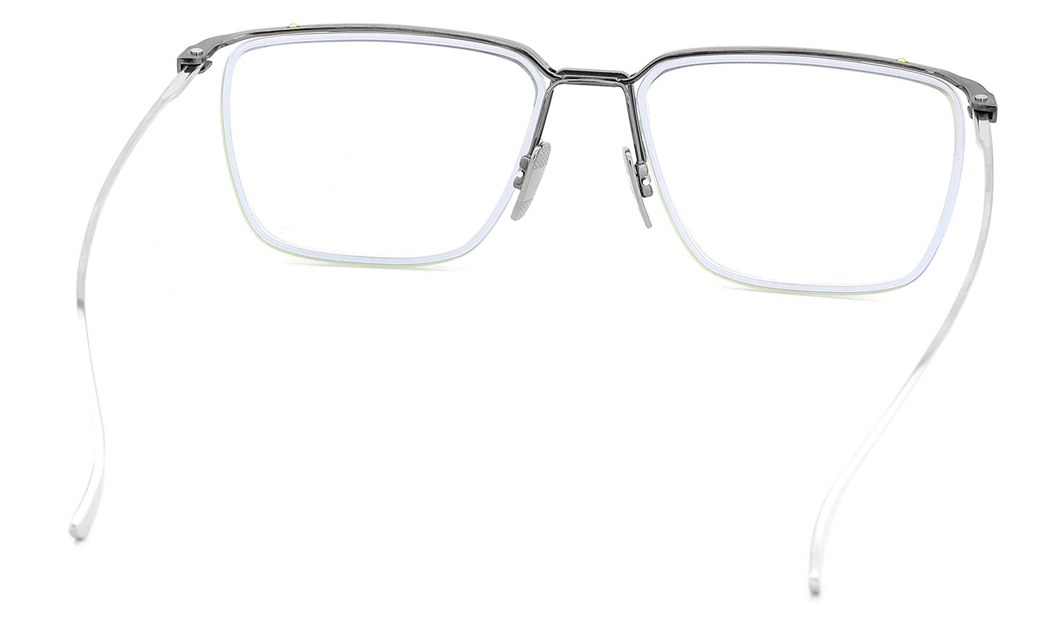 DITA メガネ通販 SCHEMA-ONE DTX106-55-09 Ice Blue - Brushed Antique Silver - Antique Silver w