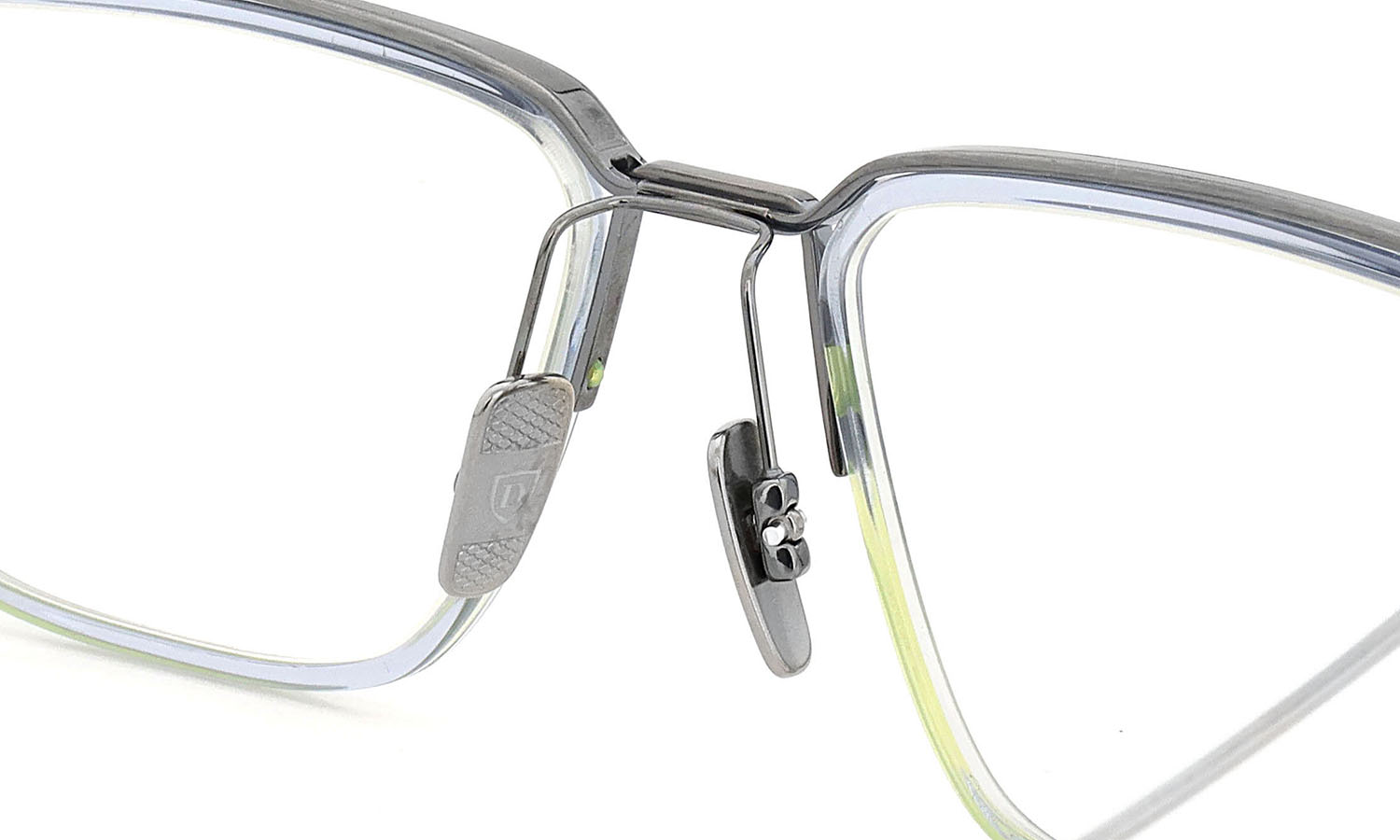 DITA メガネ通販 SCHEMA-ONE DTX106-55-09 Ice Blue - Brushed Antique Silver - Antique Silver w