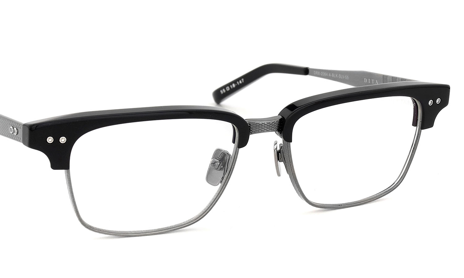 DITA メガネ通販 STATESMAN-THREE DRX-2064-A BLK-SLV 55size
