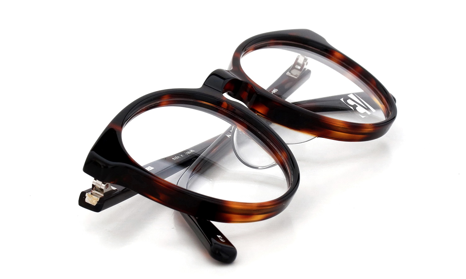EYEVAN アイヴァン復刻 HISTORIC COLLECTION メガネ AU-5003 col.BRN 折り畳んだ状態1