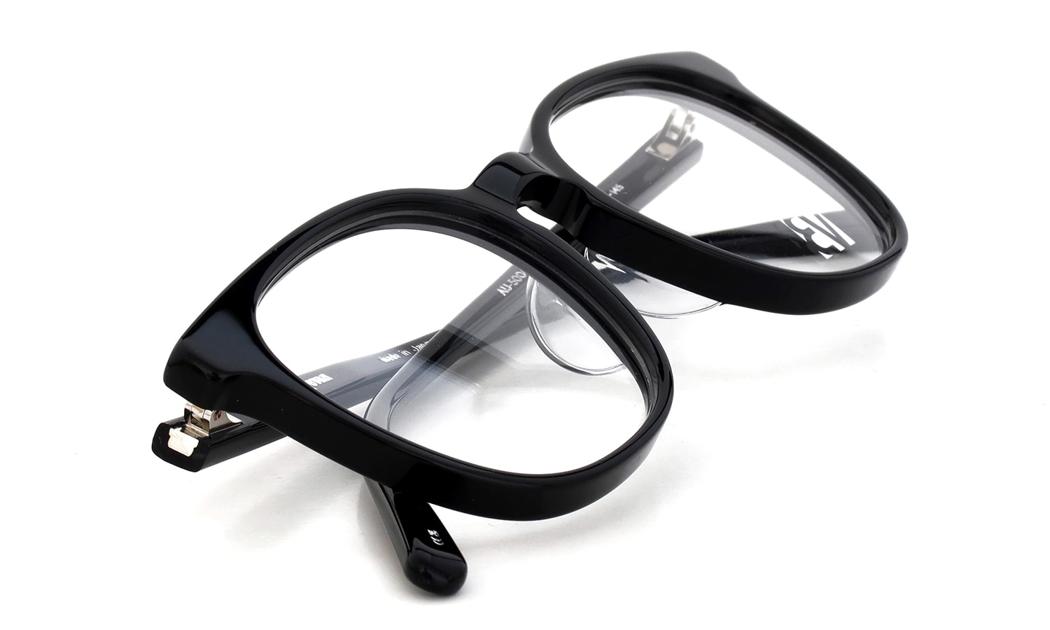 EYEVAN アイヴァン復刻 HISTORIC COLLECTION ウエリントンメガネ AU-5004 col.BLK 折り畳んだ状態1
