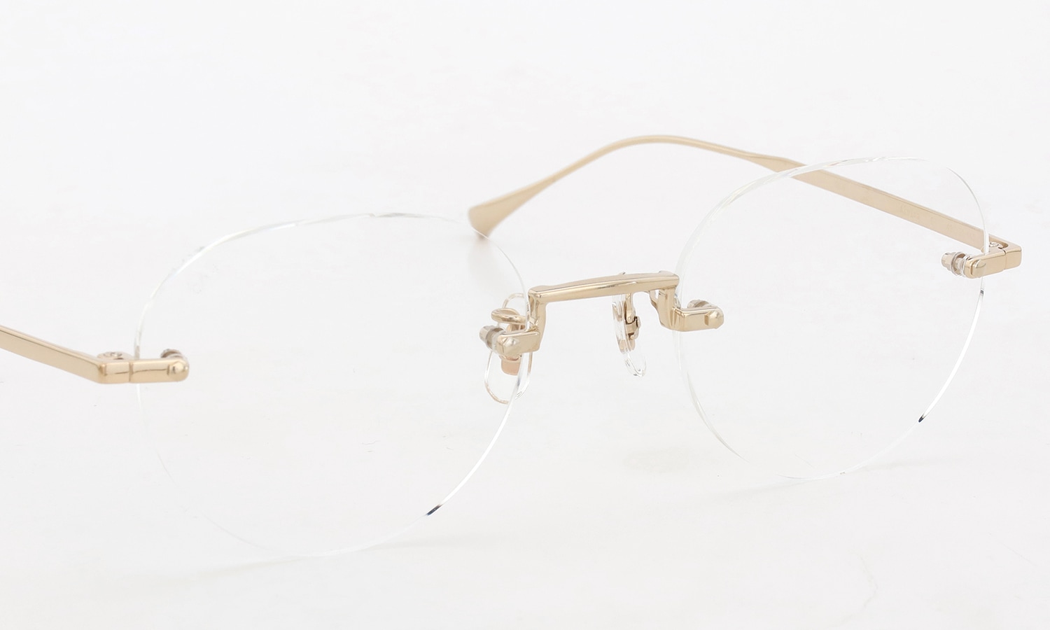 EYEVAN 縁無しメガネ通販 Alvira(49) col.G フロント
