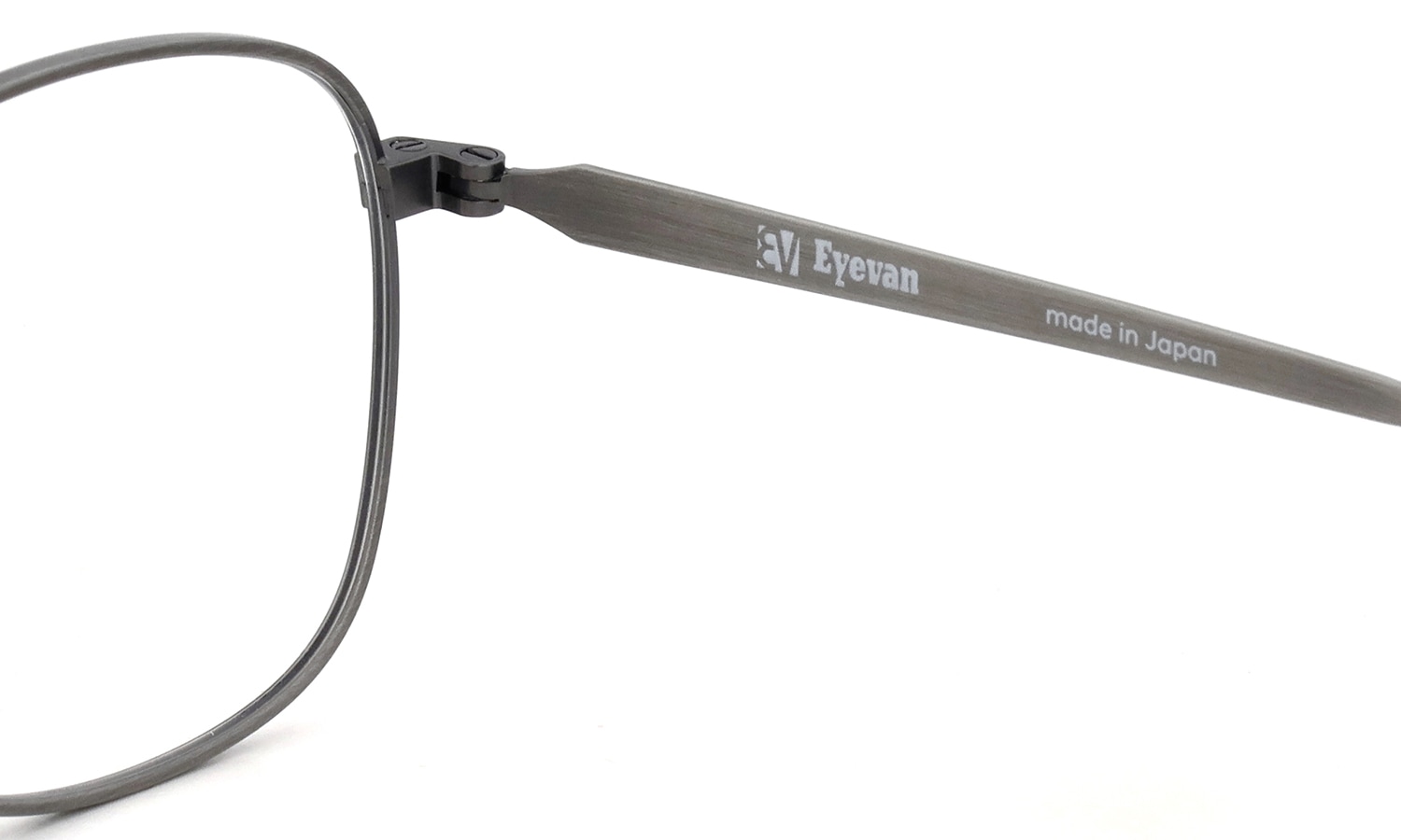 EYEVAN アイヴァン復刻 HISTORIC COLLECTION メガネ DD-21 col.ATP 右側ヒンジ裏面と刻印