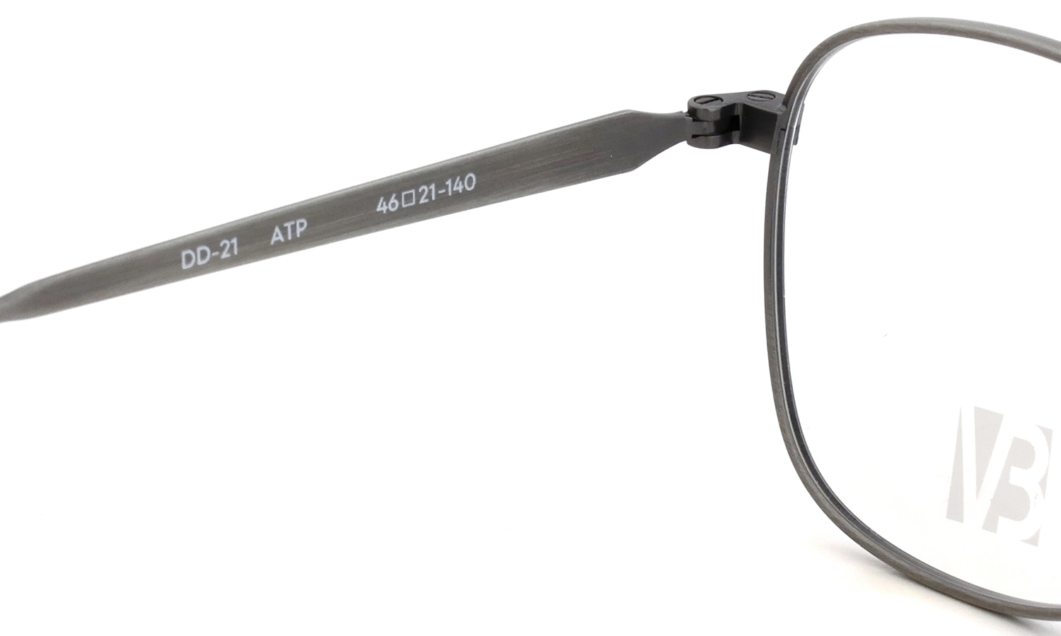 EYEVAN アイヴァン復刻 HISTORIC COLLECTION メガネ DD-21 col.ATP 左側ヒンジ裏面と刻印