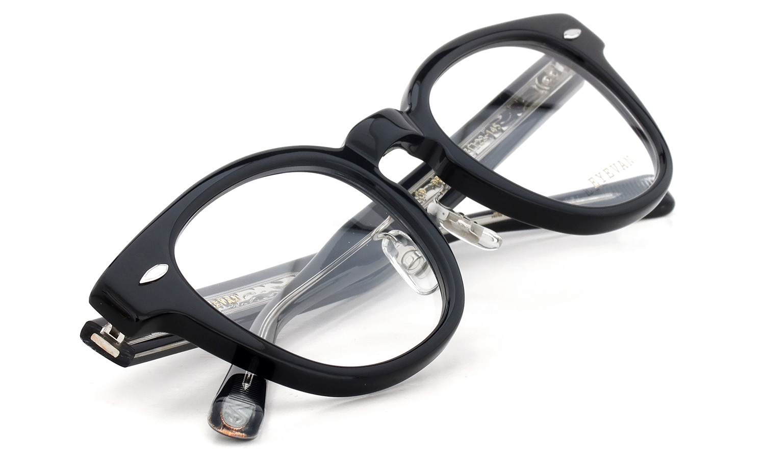 EYEVAN メガネ通販 Webb-CP(47) col.PBK/S 折り畳んだ状態1