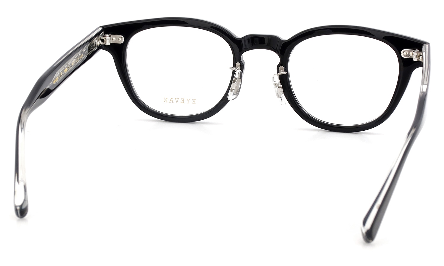 EYEVAN メガネ通販 Webb-CP(47) col.PBK/S フレームの裏側