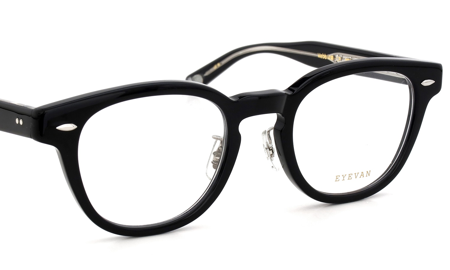 EYEVAN メガネ Webb-CP(49) col.PBK/S フロント