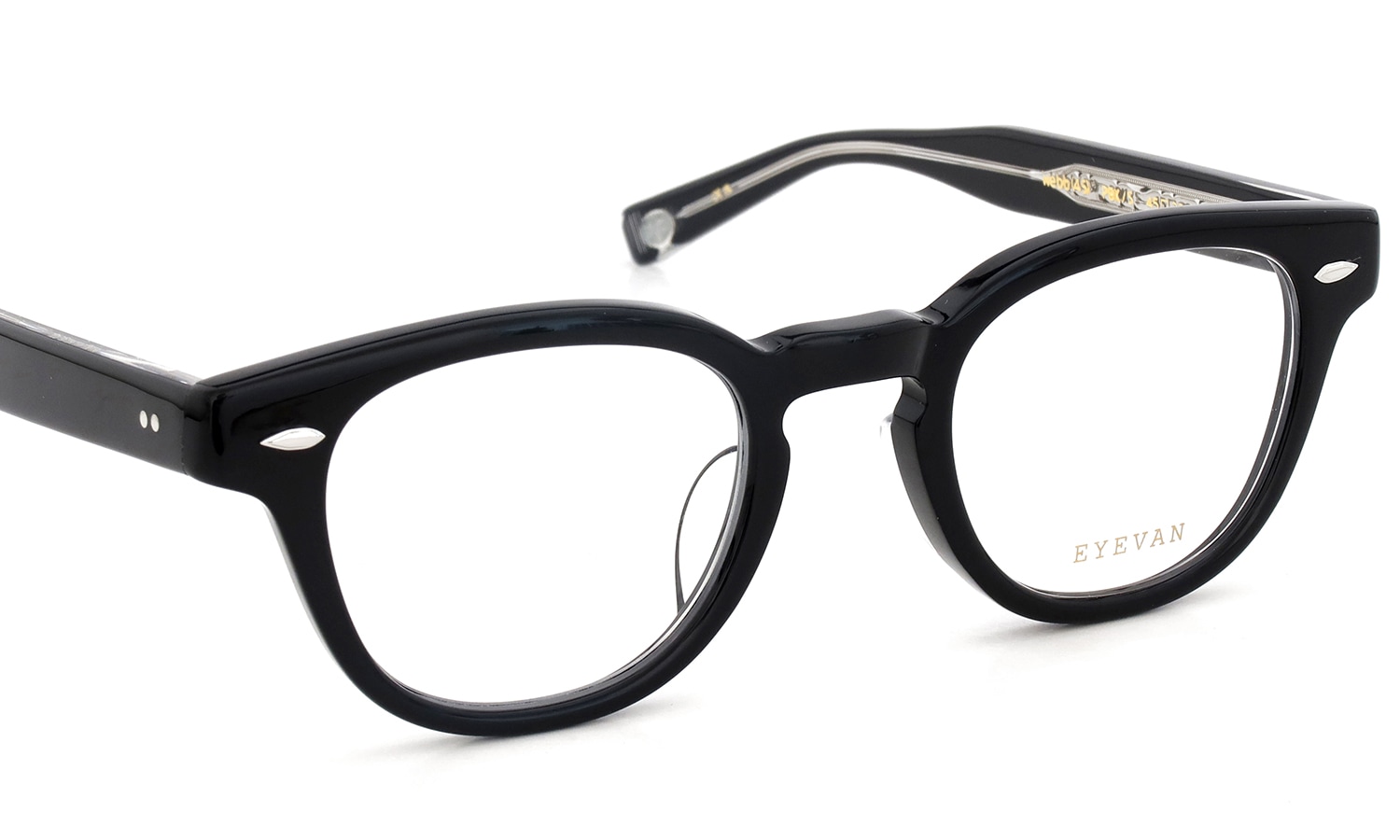EYEVAN 定番メガネ Webb(45) col.PBK/S フロント