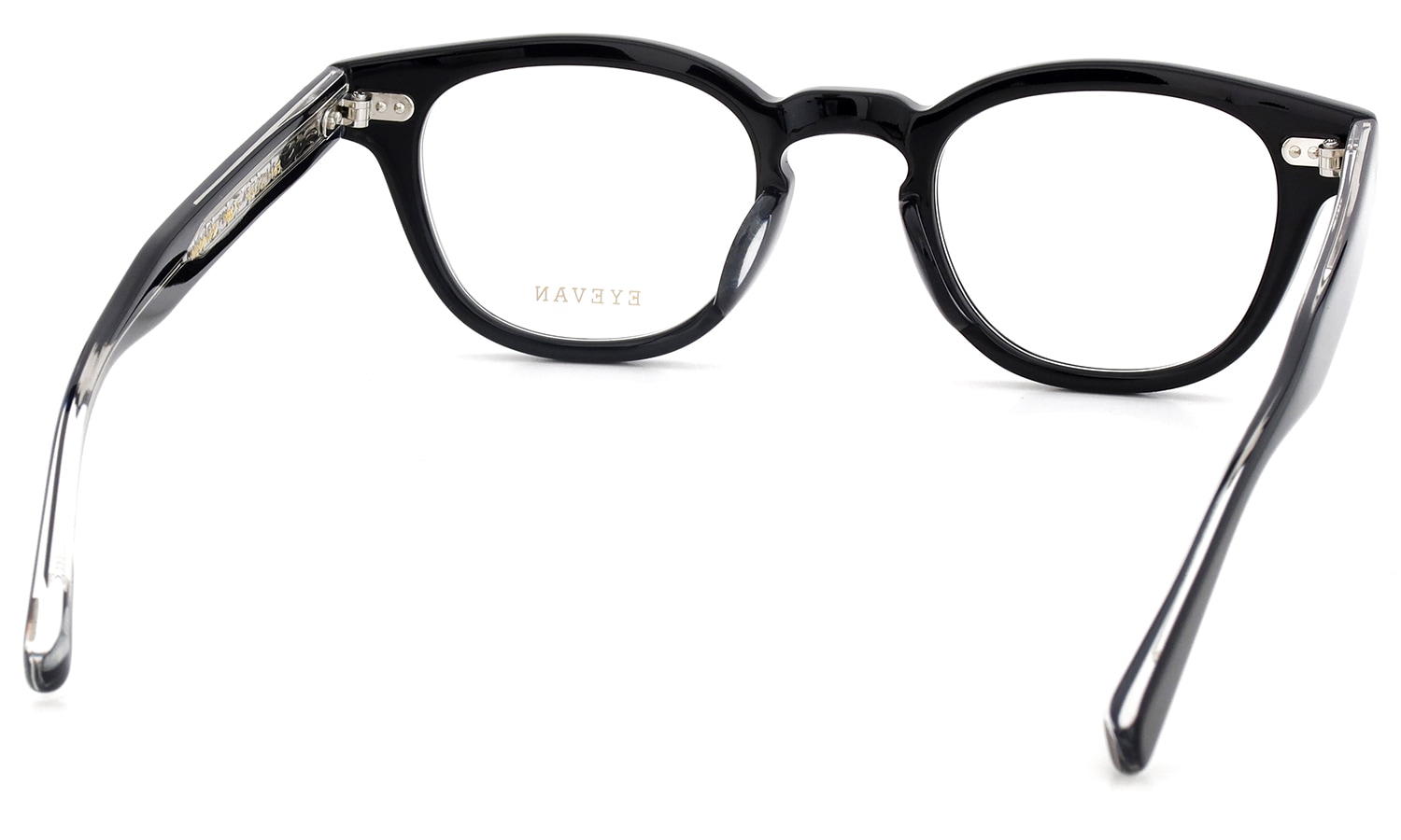 EYEVAN 定番メガネ Webb(45) col.PBK/S フロント裏側