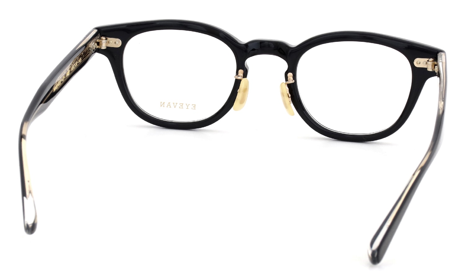 EYEVAN 定番メガネ Webb(45) col.PBK フロント裏側