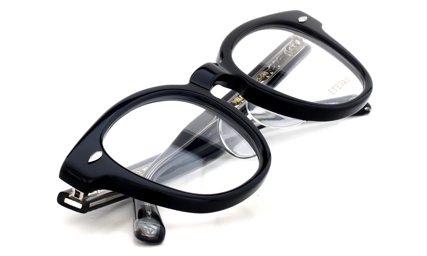 EYEVAN メガネ通販 Webb(47) col.PBK/S 折りたたみ1